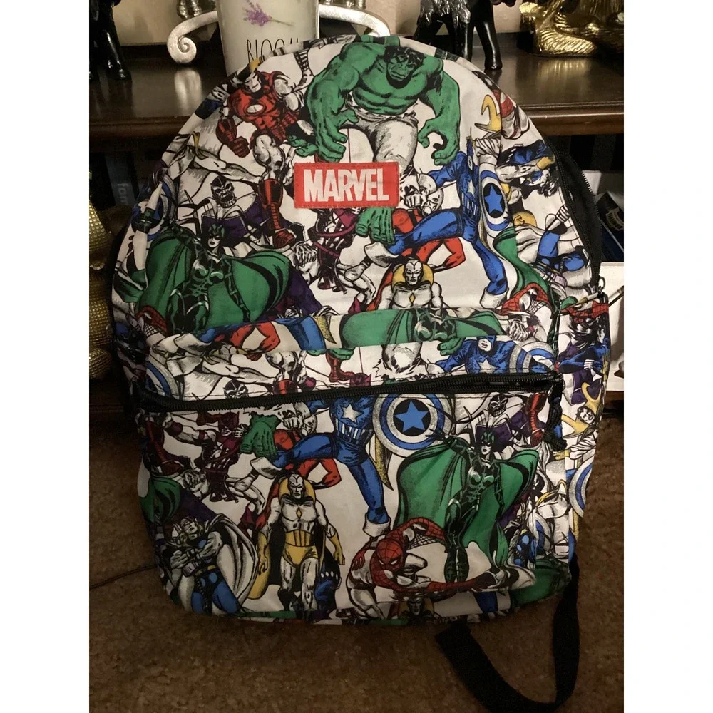 Marvel Comics Avengers All Over Print Backpack Hulk Spider-Man Captain America